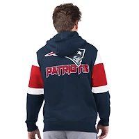 Sweat à capuche zippé pour homme New England Patriots Extreme bleu marine Starter