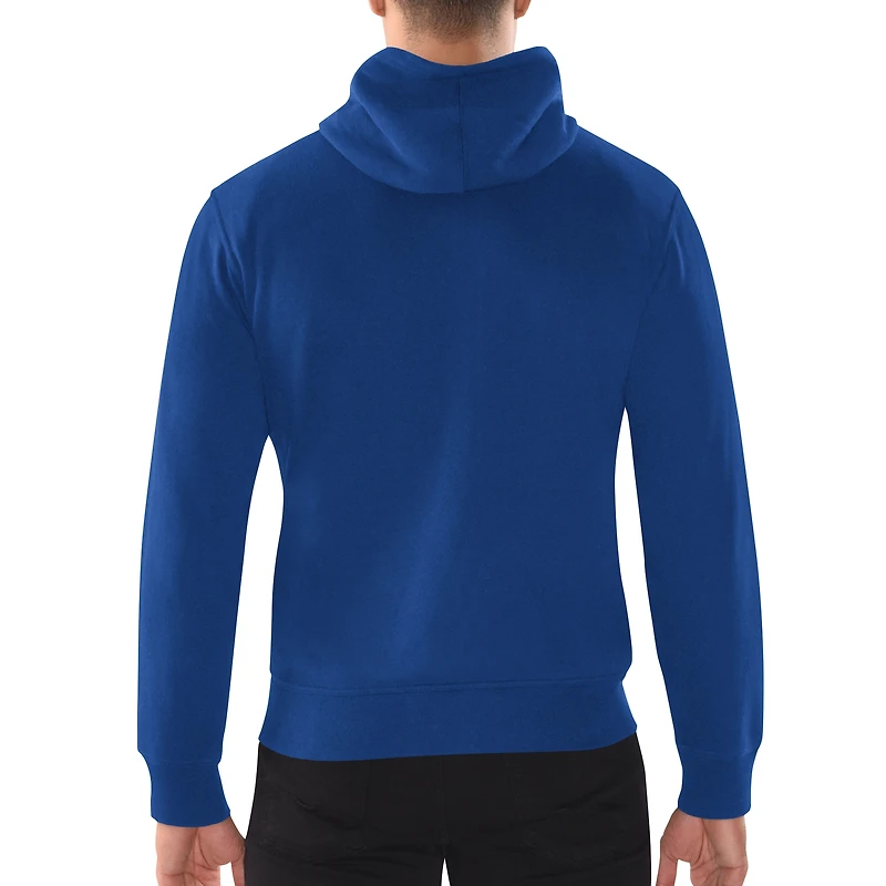 Sweat à capuche entièrement zippé Starter Royal New England Patriots Gridiron Classics post-saison pour hommes