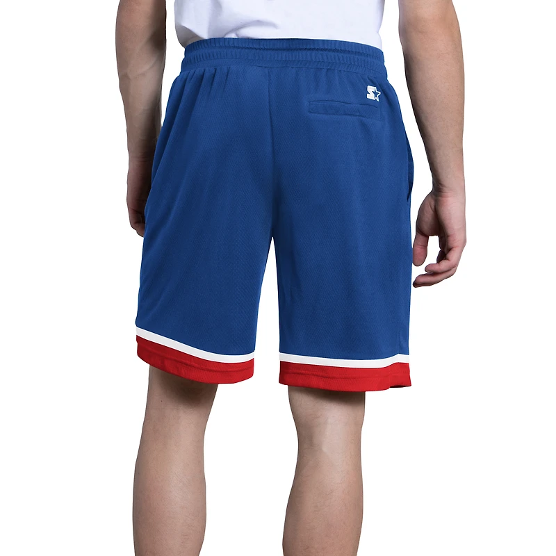 Short en maille Starter Royal New England Patriots Throwback Power Play pour homme