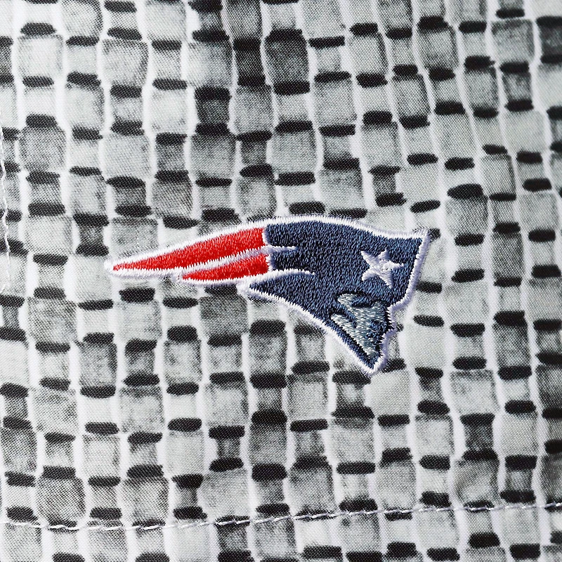 Men's Tommy Bahama Gray New England Patriots Baja Geo Wave Swim Shorts