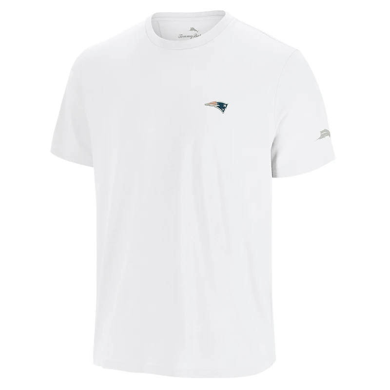 Men's Tommy Bahama White New England Patriots Sport Torchdown Graphic T-Shirt