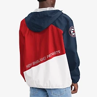 Veste Tommy Hilfiger pour homme bleu marine/rouge New England Patriots Bill Full-Zip