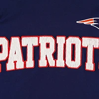 Men's Tommy Hilfiger Navy/White New England Patriots Alex Long Sleeve Hoodie T-Shirt