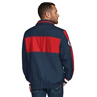 Veste à capuche légère demi-zip Gael New England Patriots de Tommy Hilfiger pour homme bleu marine