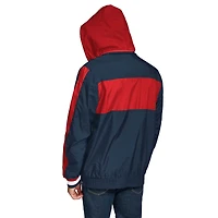 Veste à capuche légère demi-zip Gael New England Patriots de Tommy Hilfiger pour homme bleu marine