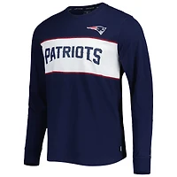 T-shirt à manches longues Tommy Hilfiger New England Patriots Peter Team pour homme, bleu marine