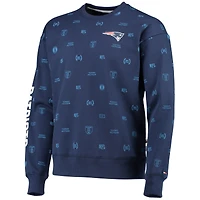 Sweat-shirt à enfiler graphique Tommy Hilfiger bleu marine New England Patriots Reid pour hommes