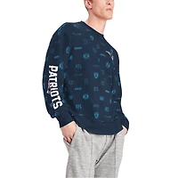 Sweat-shirt à enfiler graphique Tommy Hilfiger bleu marine New England Patriots Reid pour hommes
