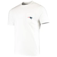 Men's Vineyard Vines White New England Patriots Big & Tall Helmet T-Shirt