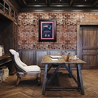 New England Patriots - 18'' x 24'' Logos to History Framed Art