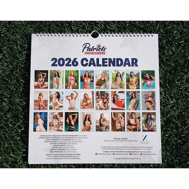 New England Patriots 2026 Resort Cheer Calendar
