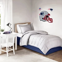 New England Patriots - Autocollant mural repositionnable pour casque d'équipe 36''