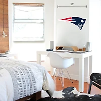 Sticker mural repositionnable avec logo de l'équipe des New England Patriots 36'' x 36''