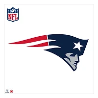 Sticker mural repositionnable avec logo de l'équipe des New England Patriots 36'' x 36''