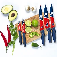 Ensemble de 5 couteaux à couverts en acier inoxydable New England Patriots
