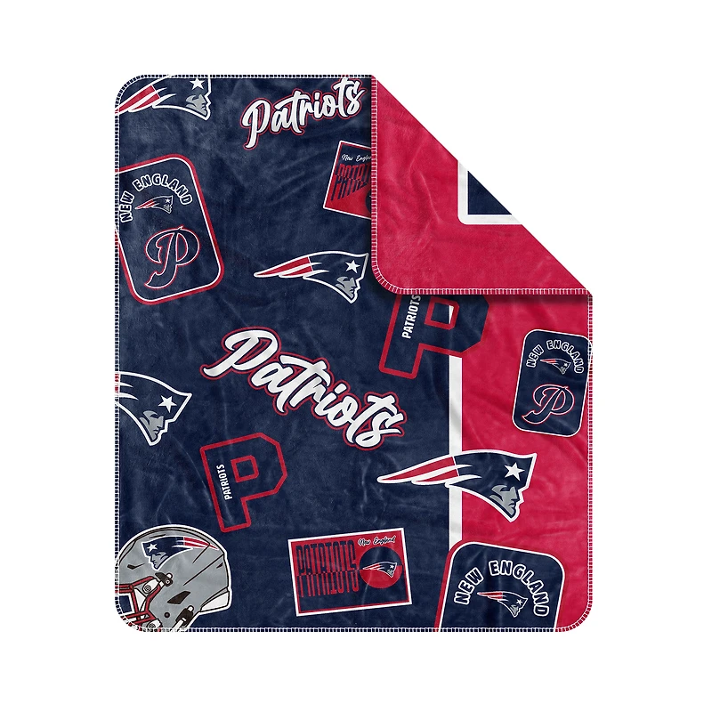 Couverture Dream Weave 50" x 60" des Patriots de la Nouvelle-Angleterre