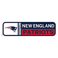 Sticker mural repositionnable avec logo de l'équipe des New England Patriots 90'' x 23''