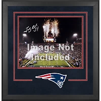 Cadre photo horizontal de luxe New England Patriots 16'' x 20'' avec logo de l'équipe