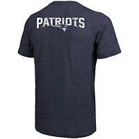 T-Shirt Tri-Blend Pocket New England Patriots Majestic Threads - Bleu Marine Chiné