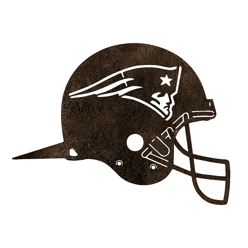 New England Patriots Metal Garden Art Helmet Spike