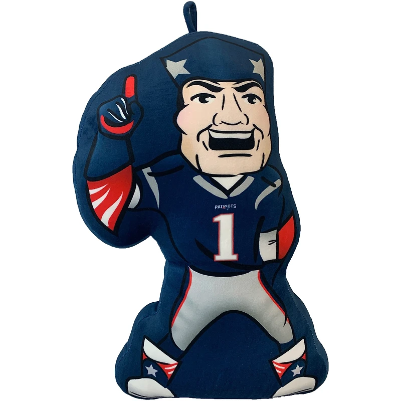 Oreiller en peluche mascotte des Patriots de la Nouvelle-Angleterre
