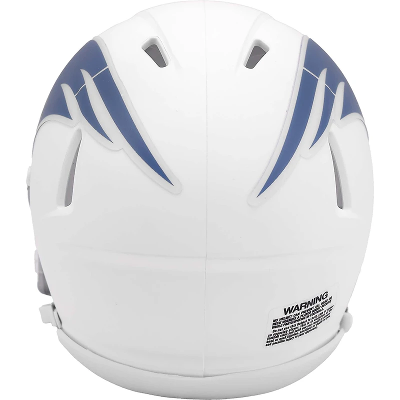 Mini-casque de vitesse alternatif sur le terrain Riddell 2025 Rivalries Collection des Patriots de la Nouvelle-Angleterre
