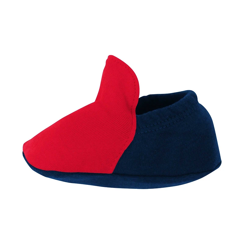 Newborn & Infant Navy New England Patriots Home Field Advantage Three-Piece Bodysuit, Bib Booties Set