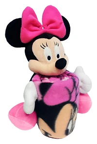 Ensemble oreiller et couvre-lit Minnie Hugger des New England Patriots Northwest x Disney
