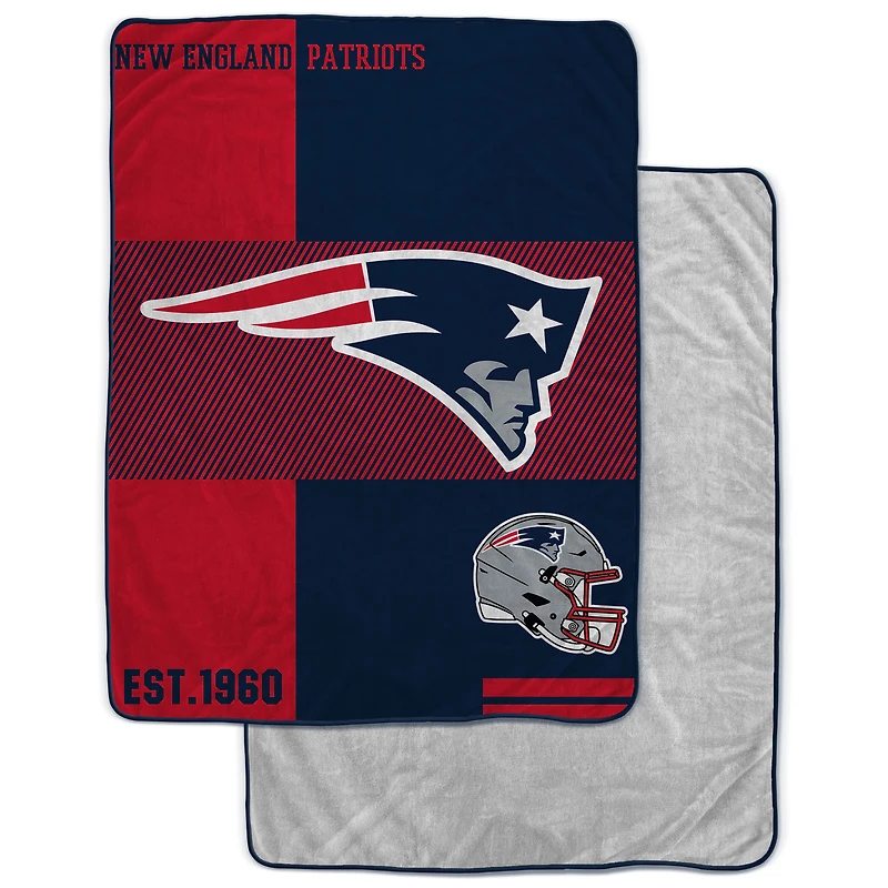 Couverture Sherpa Pegasus New England Patriots 60" x 80"