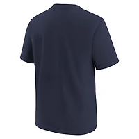 T-shirt avec logo de l'équipe des New England Patriots Nike bleu marine pour enfants d'âge préscolaire