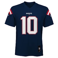 Maillot de joueur réplique bleu marine Drake Maye des Patriots la Nouvelle-Angleterre