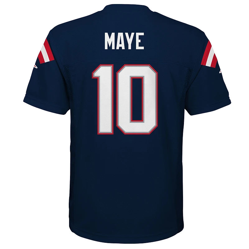 Maillot de joueur réplique bleu marine Drake Maye des Patriots la Nouvelle-Angleterre