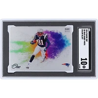 Randy Moss New England Patriots 2024 Panini One Color Blast Case Hit #CB-RMS SGC Authenticated 10 Card