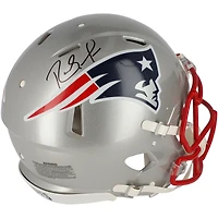 Casque authentique Riddell Speed ​​autographié par Randy Moss des New England Patriots