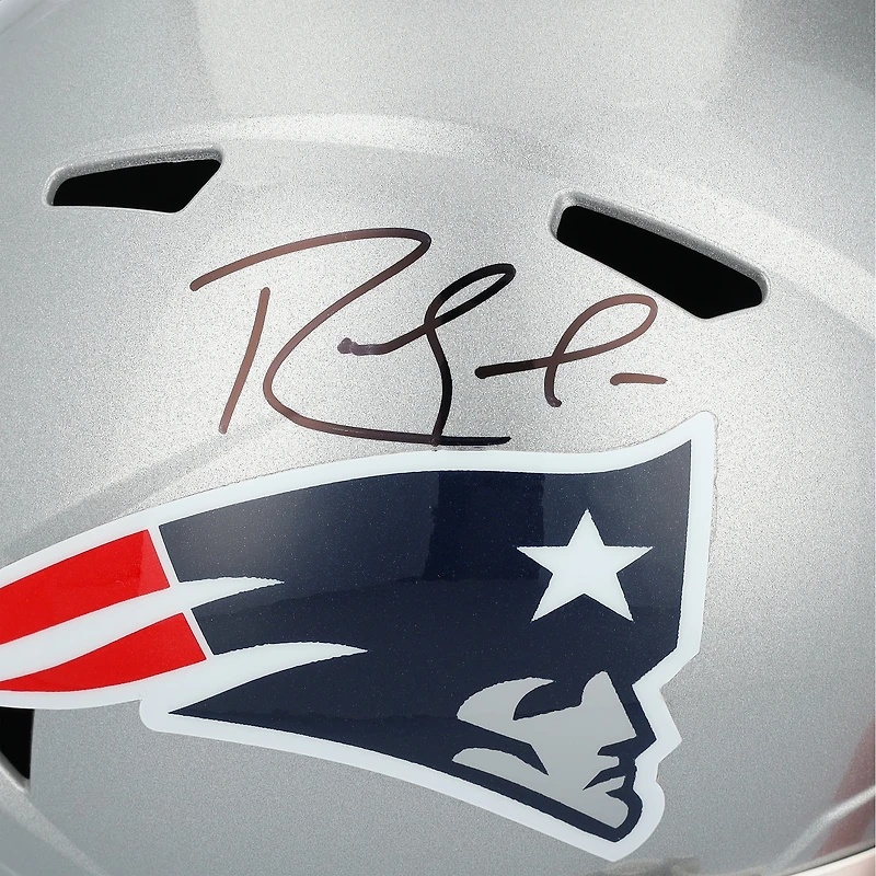 Casque réplique Riddell Speed ​​autographié par Randy Moss des New England Patriots