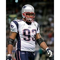 Photographie en gros plan non signée de Richard Seymour des New England Patriots
