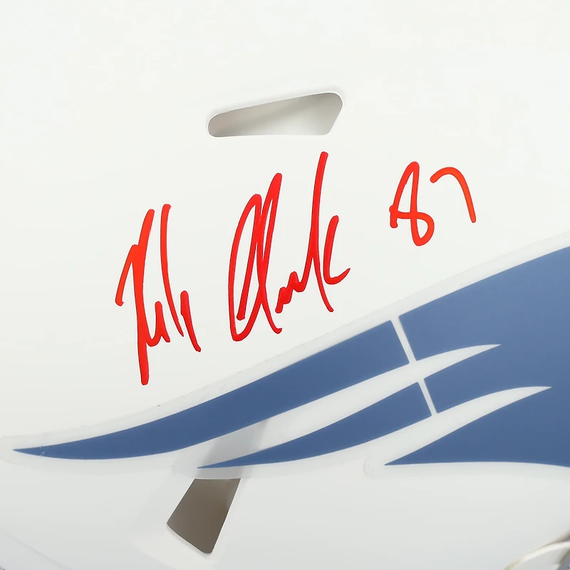 Rob Gronkowski New England Patriots Autographed Riddell Rivalry Speed Authentic Helmet  