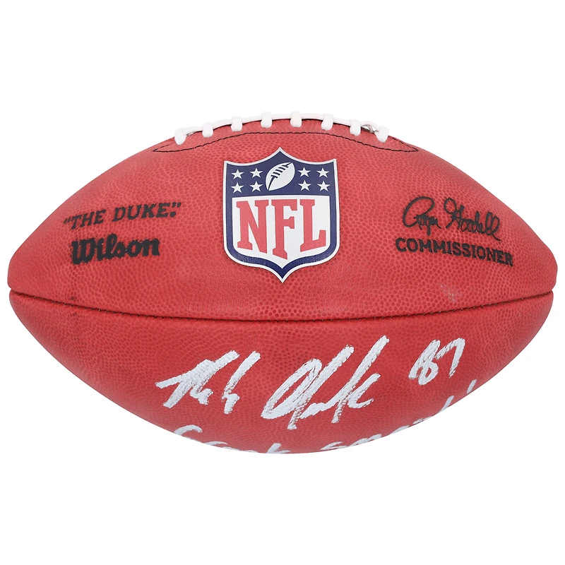 Rob Gronkowski New England Patriots Autographed Wilson Duke Full Color Football with "Gronk Smash!" Inscription