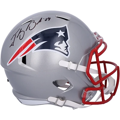 Tedy Bruschi New England Patriots Autographed Riddell Speed Replica Helmet