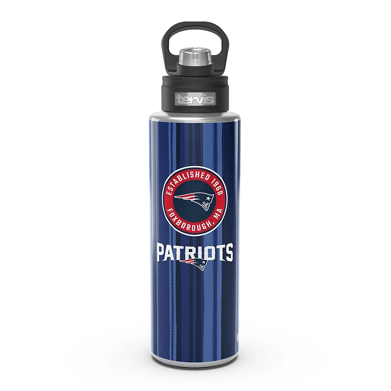 Tervis Patriots de la Nouvelle-Angleterre 40oz. Bouteille d'eau tout en large goulot