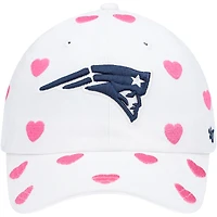 Toddler Girls '47 White New England Patriots Surprise Clean Up Adjustable Hat