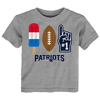 Toddler  Gray New England Patriots Americana Pop T-Shirt