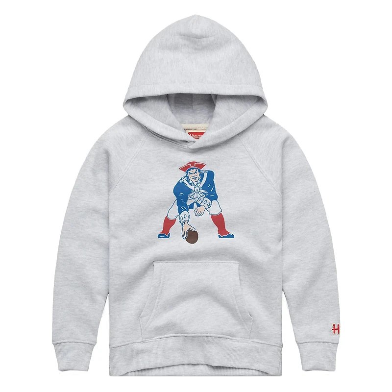 Toddler Homage Ash New England Patriots '79 Tri-Blend Hoodie