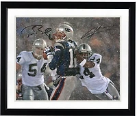Tom Brady & Charles Woodson New England Patriots & Oakland Raiders Multi-Signed 16'' x 20'' Tuck Rule Photograph