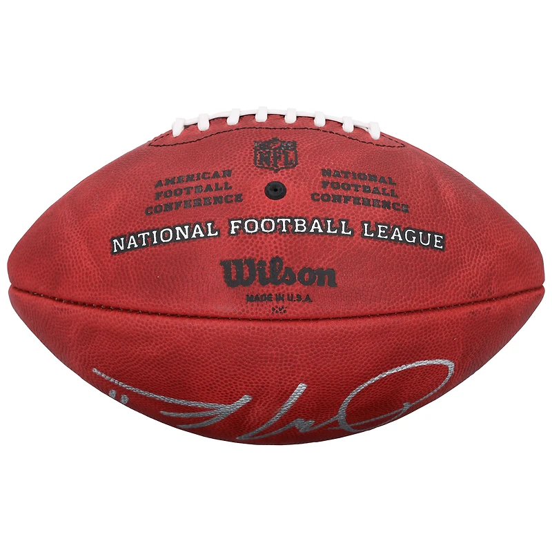 Tom Brady & Julian Edelman New England Patriots Autographed Wilson Duke Full Color Football