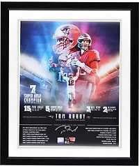 Tom Brady Autographed 16 x 20 Career Photograph - Limited Edition of 12