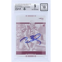 Tom Brady New England Patriots Autographed 2017 Panini Donruss Magenta Printing Plate #6 #1/1 Beckett Fanatics Witnessed Authenticated 9/10 Card