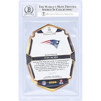 Tom Brady New England Patriots Autographed 2018 Panini Select Tie Dye Prizm Die Cut #166 #23/25 Beckett Fanatics Witnessed Authenticated 9/10 Card