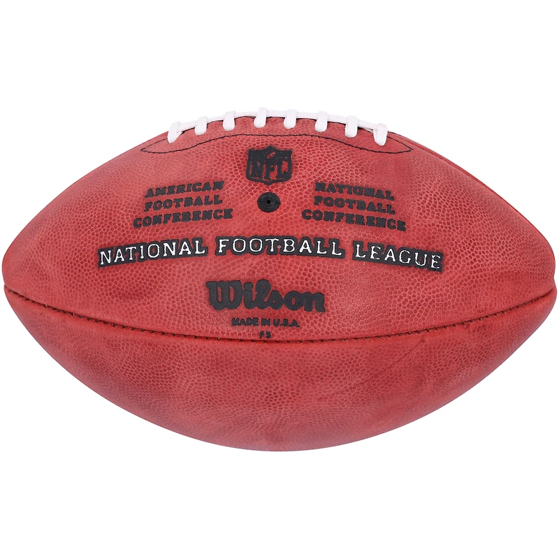 Ballon de football Duke en couleur autographié par Tom Brady des New England Patriots avec l'inscription « SB 36 38 39 49 51 53 Champs »