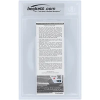 Billet authentifié par Tom Brady des New England Patriots (note de passeur parfaite) du match Beckett Fanatics Witnessed Auto 10 du 25 novembre 2010